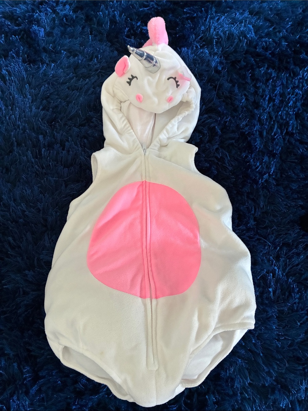 Carter's Size 18mo White Unicorn Hooded Costume